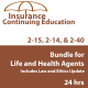 24 hrs 2026 Complete CE Bundle for 2-15, 2-14 and 2-40 Health and Life